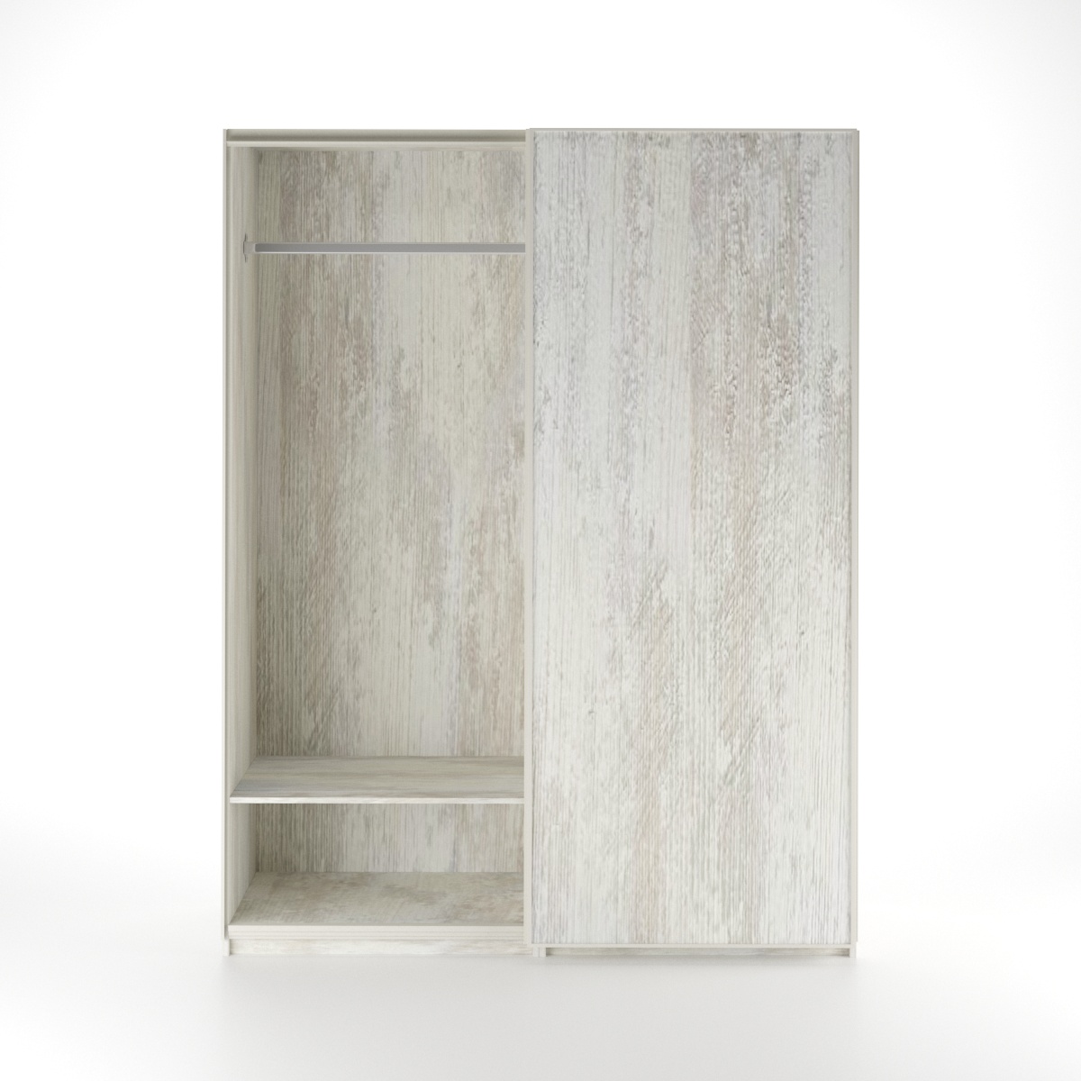 Elegant Oak Veneer Wardrobe With Sliding Doors - 220 cm 5