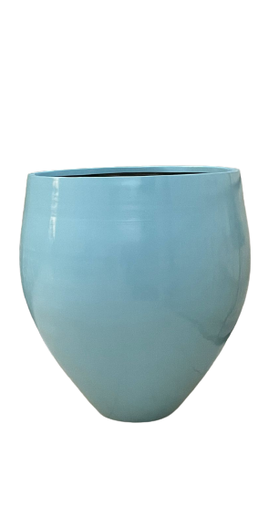 Large Fila Blue Fiberglass Planters 0