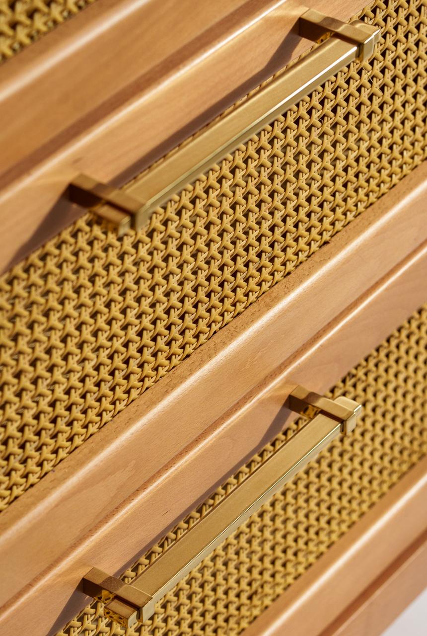 Cane Chest of Drawers With Spacious Storage Space 2