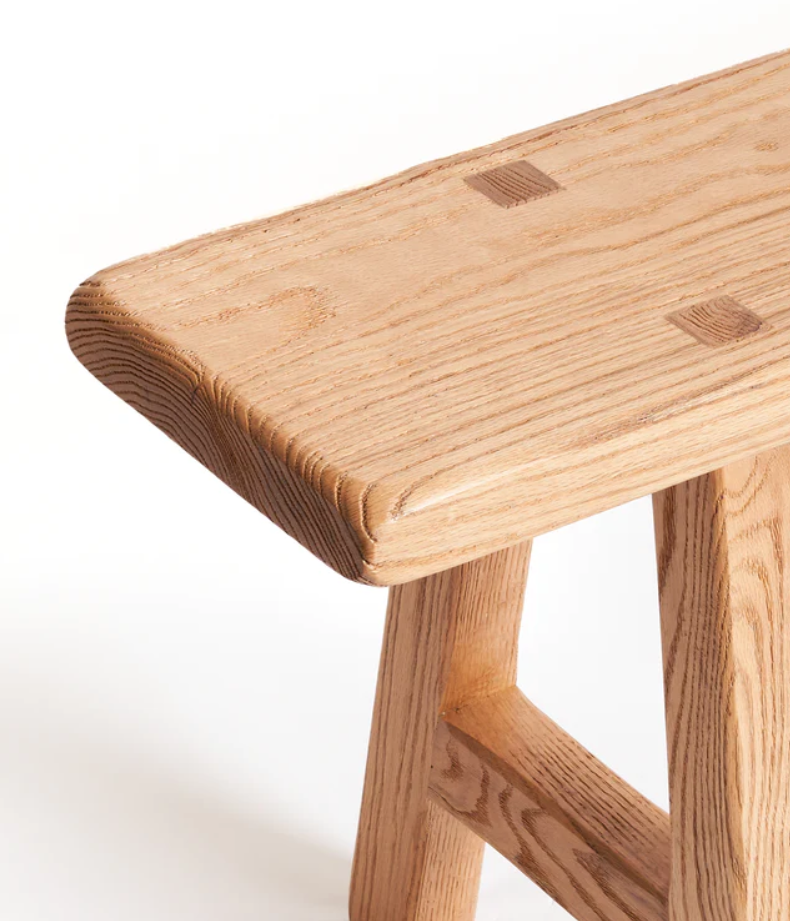 Dale Natural Oak Wood Bench – Timeless Minimalist Design 4