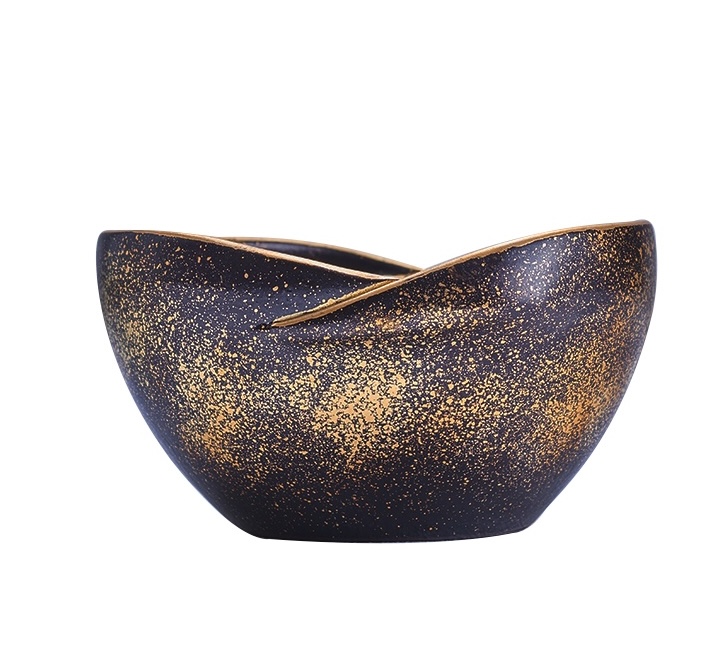 Gi Designs Era Soup Bowl Black & Gold 14cm 0