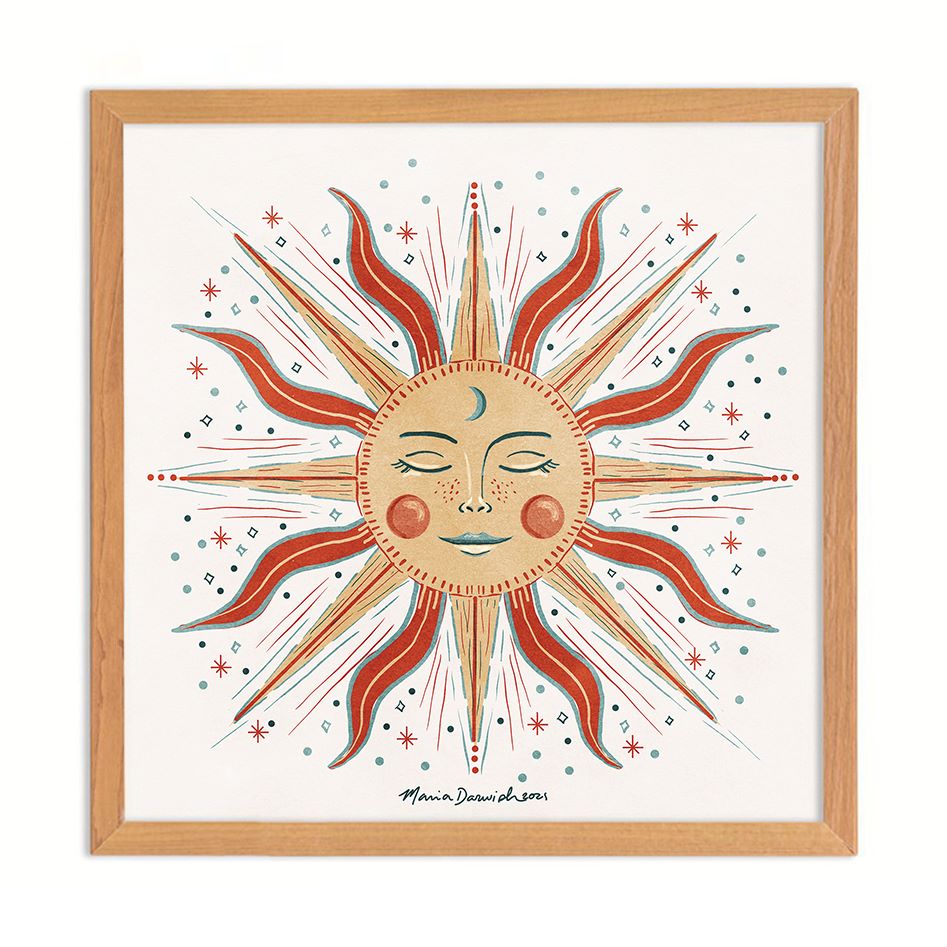 A- Blossom Sun Original Art Print 0