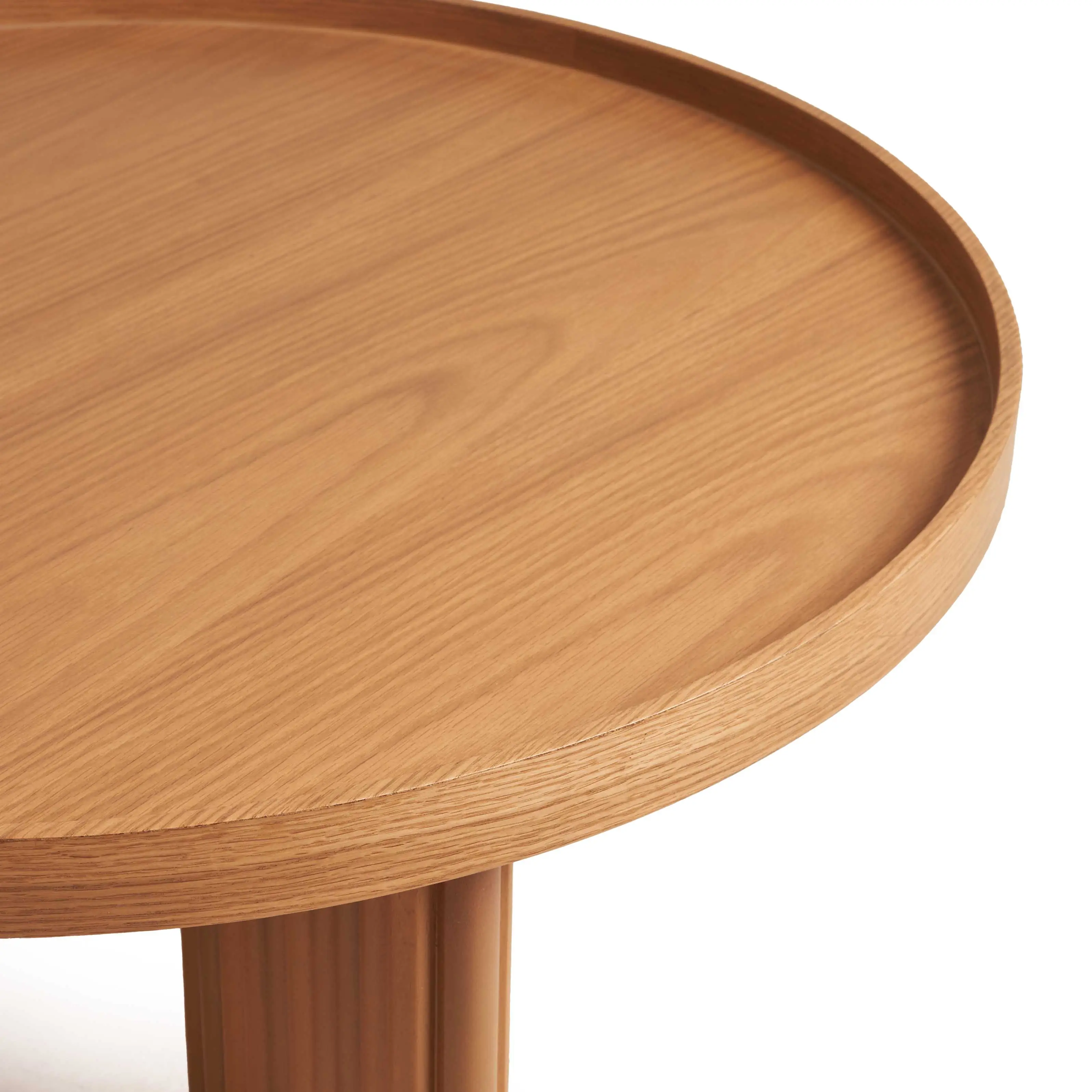 Arkan Round Coffee Table With Solid Beech Legs 4
