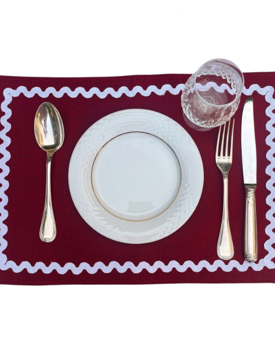 Gold zigzag placemat 4