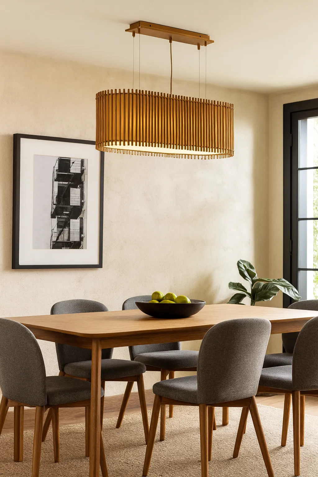 Piano Single Bamboo Ceiling Lighting 1