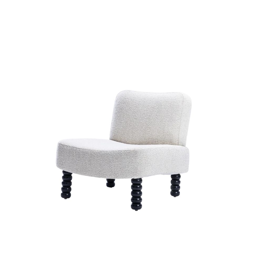 Bascota Lounge Chair - Sculptural Beech Wood Legs 1