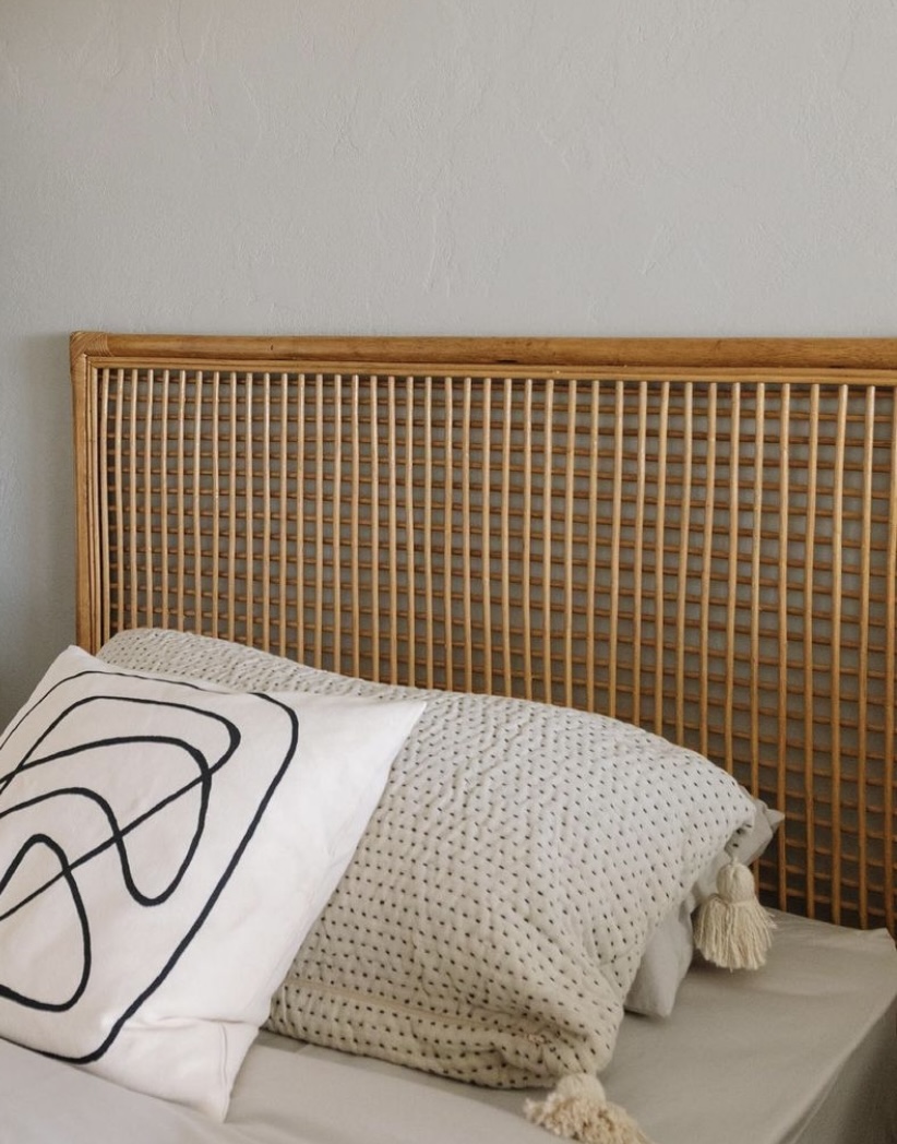 Carre Bamboo Bed Headboard 0