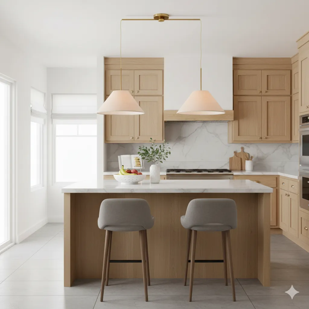 Gold and White Ceiling Lamp - YL771 1