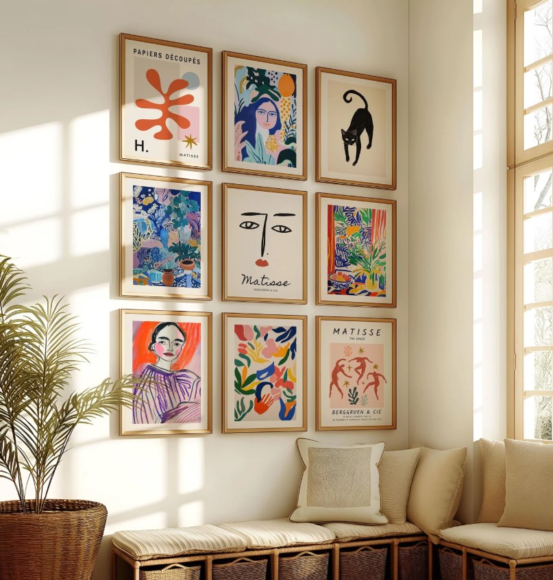 Henri Matisse Gallery Wall Set of 9 1