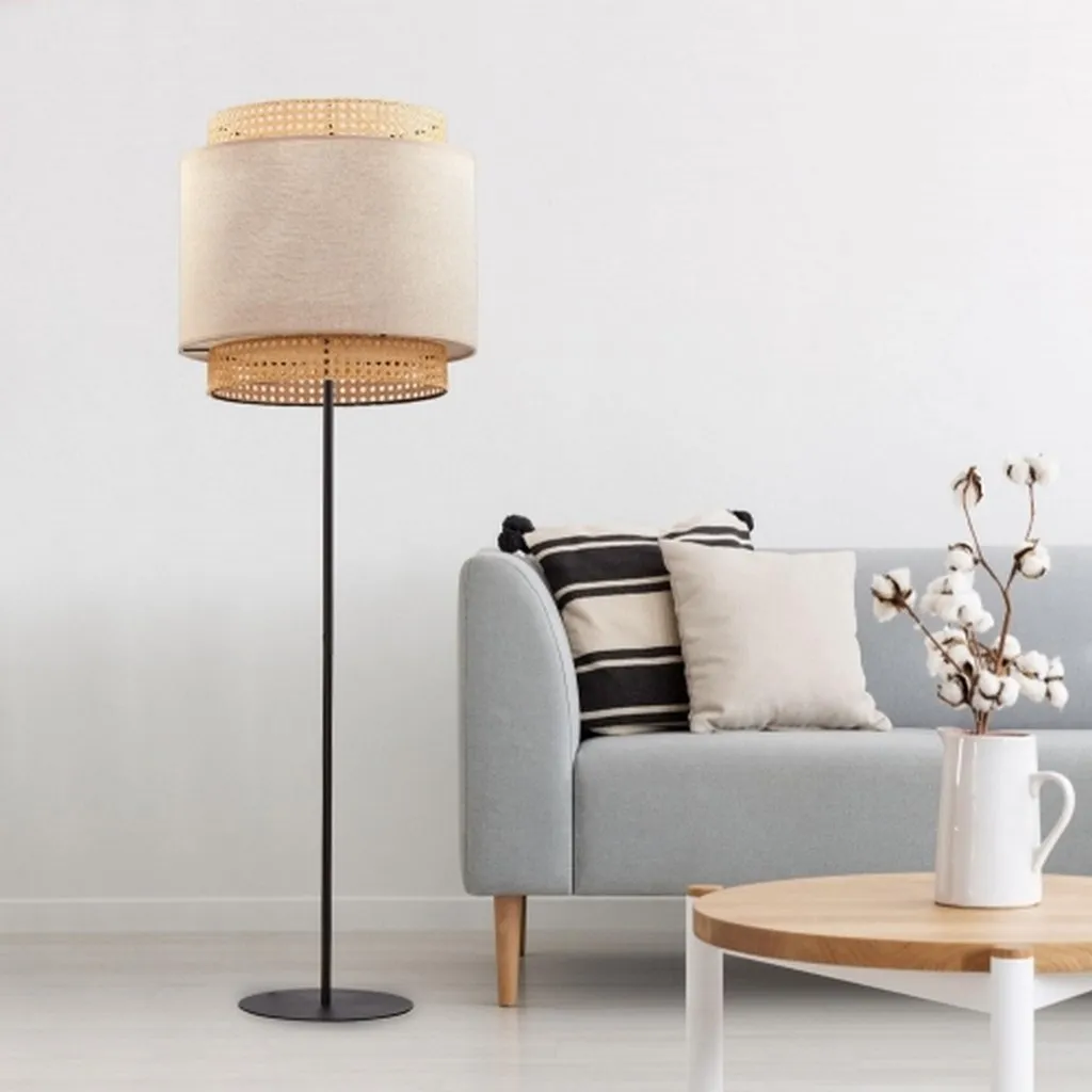 Floor Lamp- Black & Beige - MMPYL1014 1