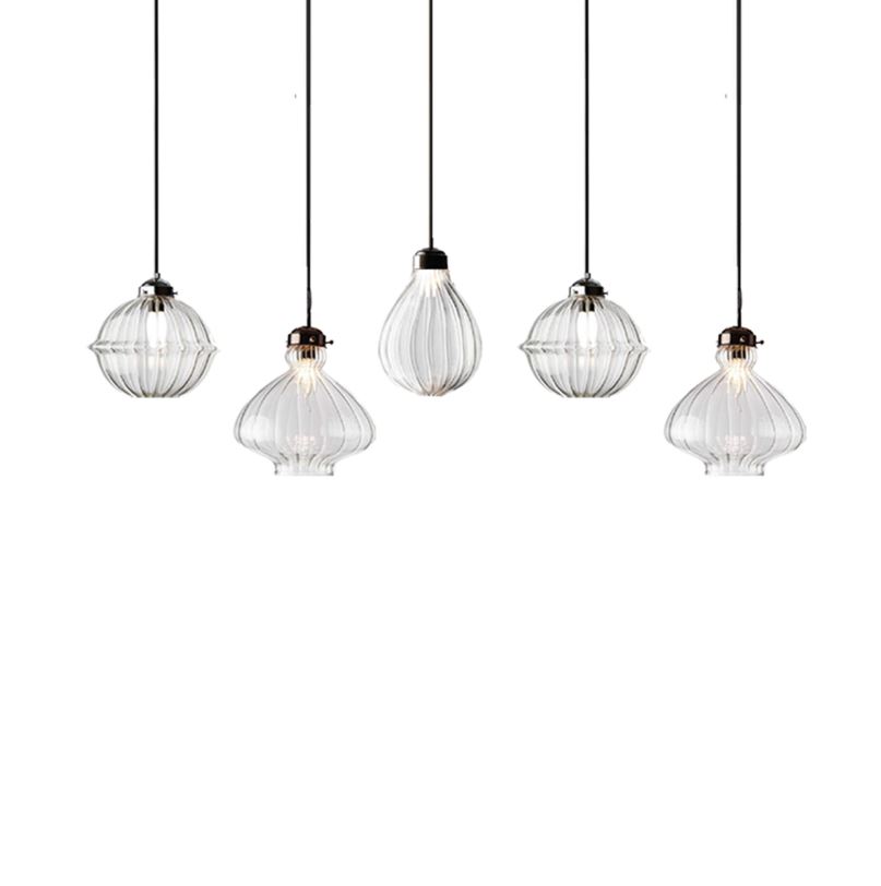 Ribbed Pendants Lighting Unit 0