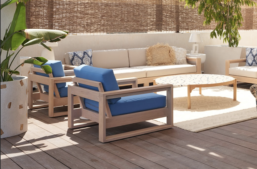 Brooklyn Outdoor Beech Wood Sofa 4