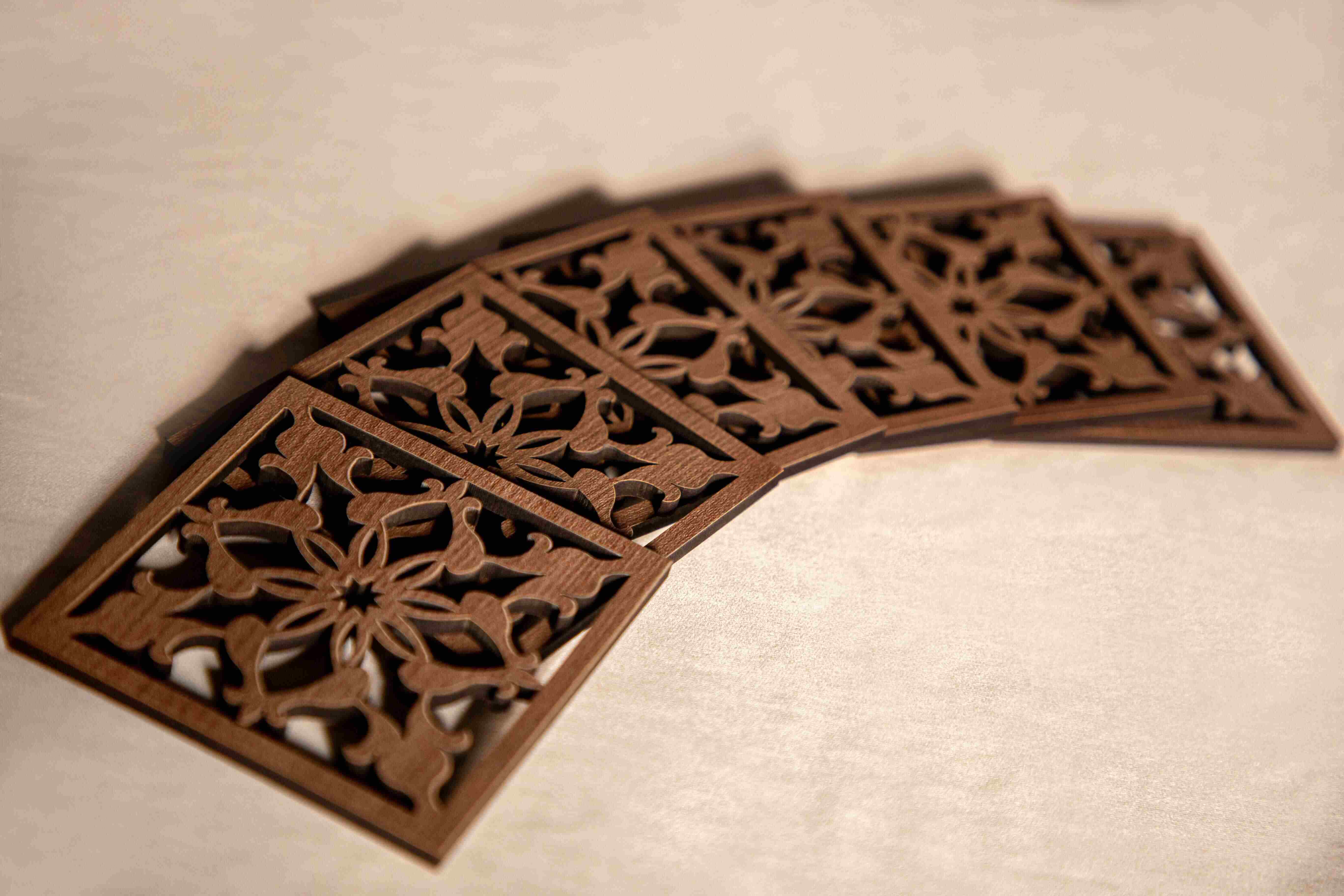 Afghan Coasters - Set of 6 2