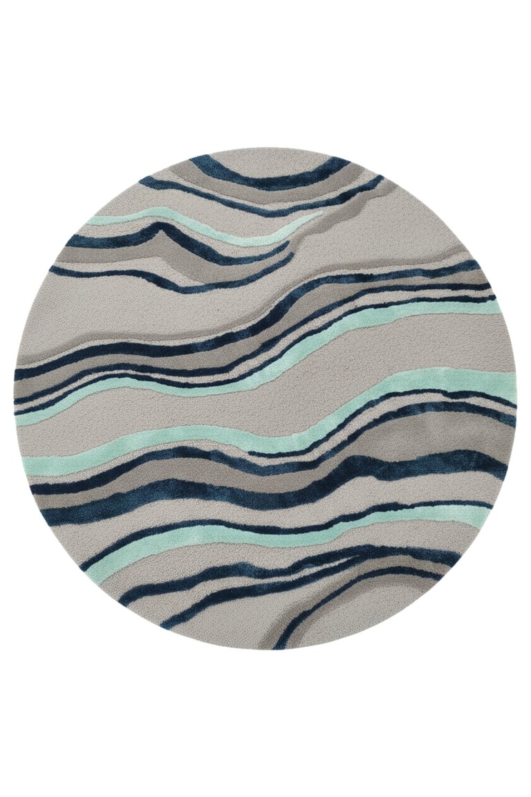 Tranquessence Hand-Tufted Wool Blend Rug 0