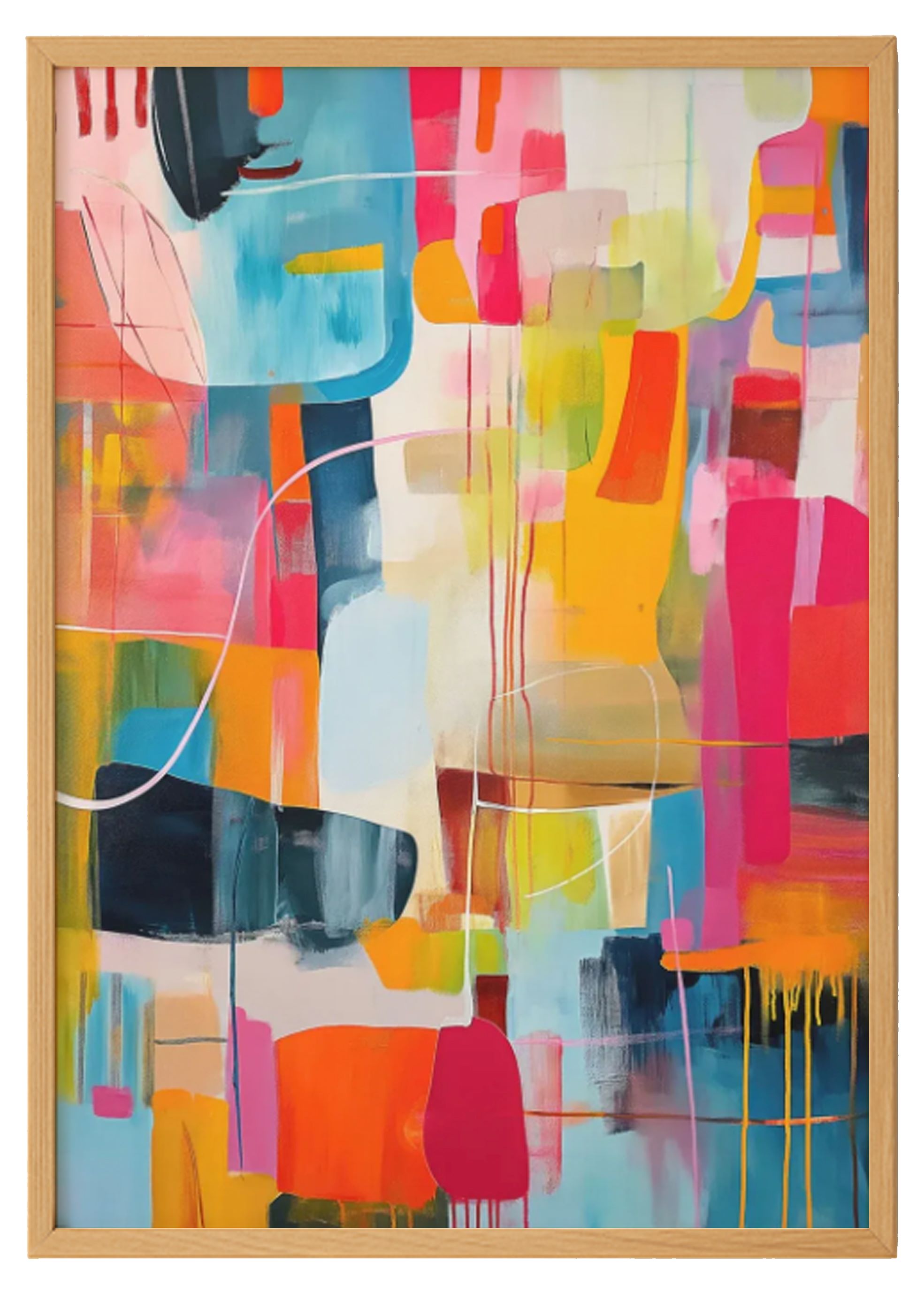 Colorful Abstract Print 0