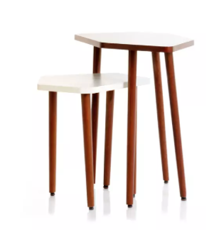 Markeb Side Tables Set of 2 pieces - Oak With Lacquer 0