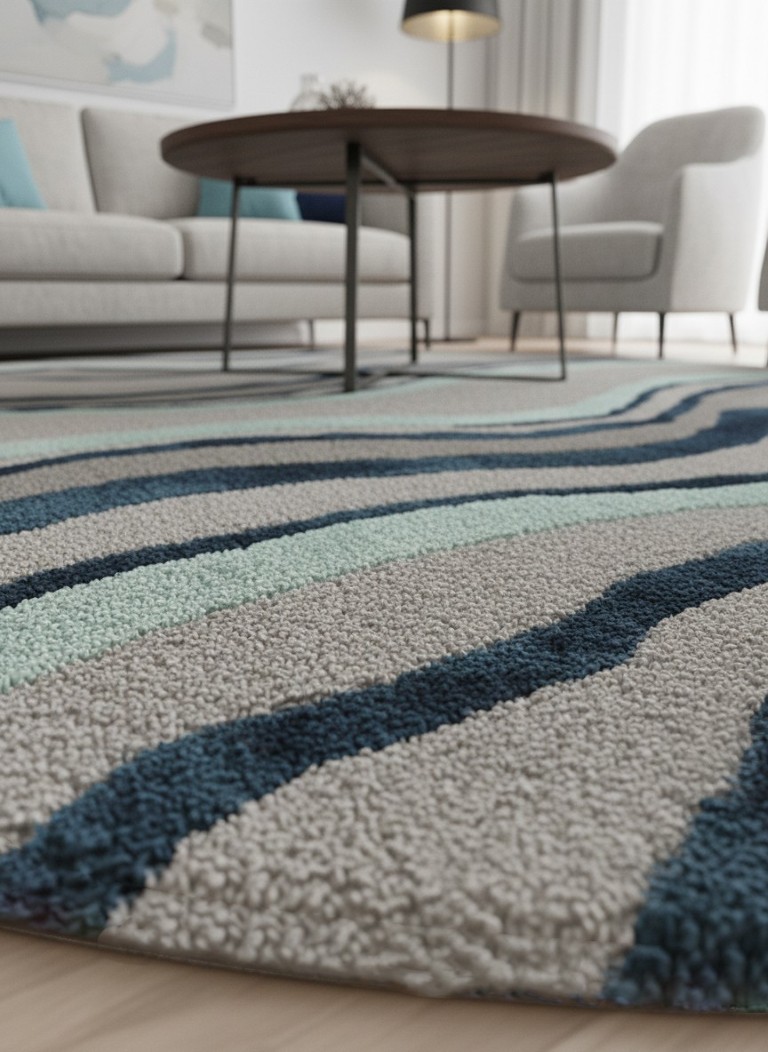 Tranquessence Hand-Tufted Wool Blend Rug 2