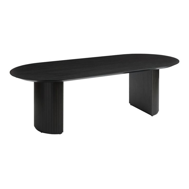 Farrell Oval Black Dining Table 0