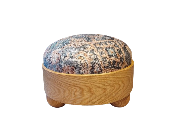 Bonbona Pouffe with Vintage pattern 2