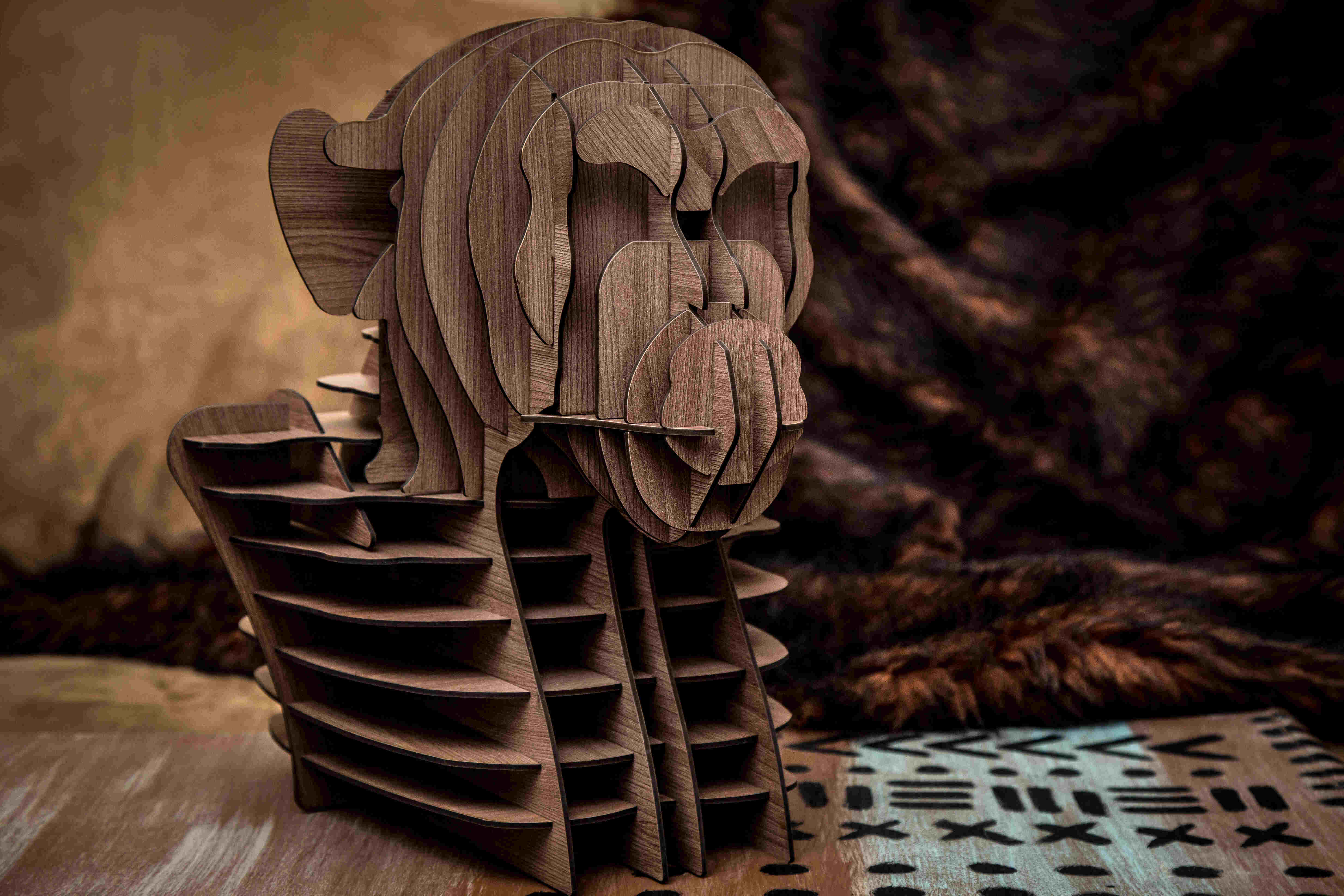 Alpha Chimpanzee Head 12