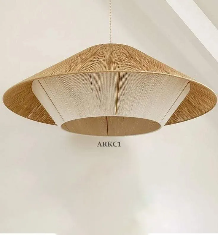 Burlap Ceiling Lamp ArkC001 1