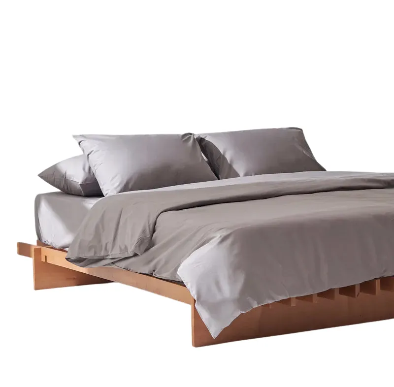 Grey Duvet Cover - Percale - Plain - Queen image
