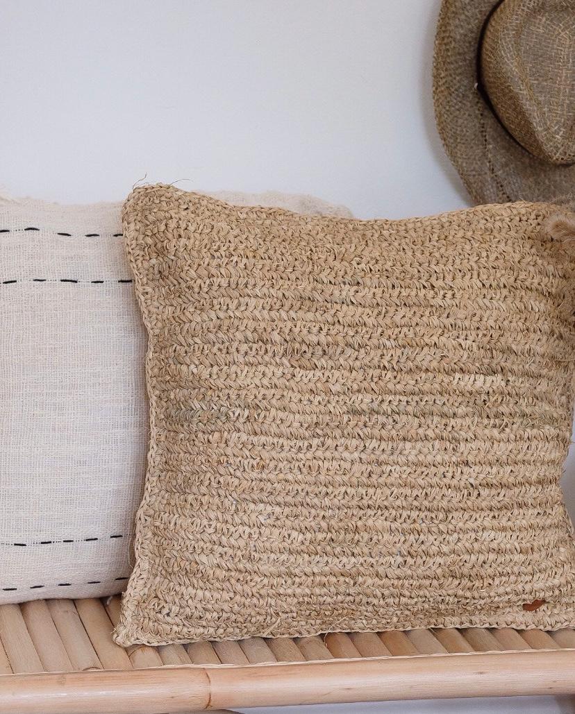 Raffia Cushion 3