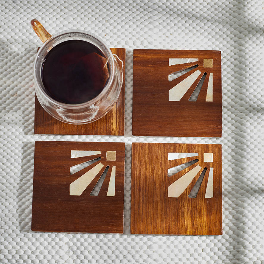 Set of Lotus Coasters 1