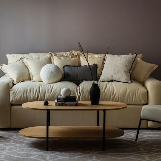 Marlin Table - 2 Levels With Metal Legs - Oval Shape 1