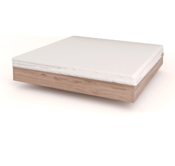 Minimalist Double Wooden Bed Box 0
