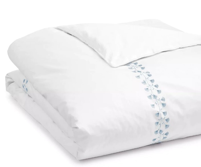 EMBROIDERED DUVET COVER SET - (FLORAL TULIPS) - 3 Pieces 0