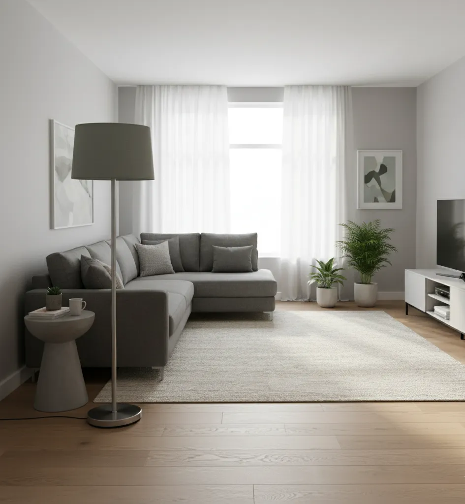 Floor Lamp Silver & Grey - YL.A1.1 1