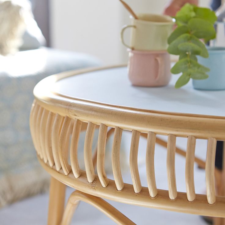 Side table coffee from bamboo  3