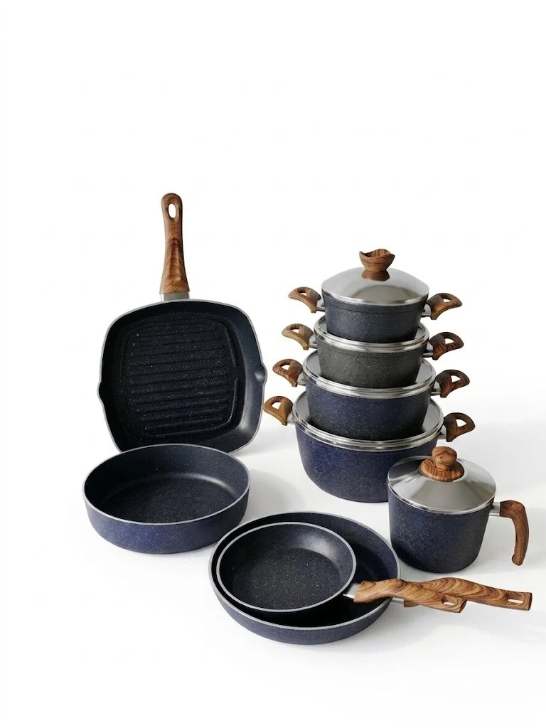 14-Pieces Terynova Granite Cookware Set