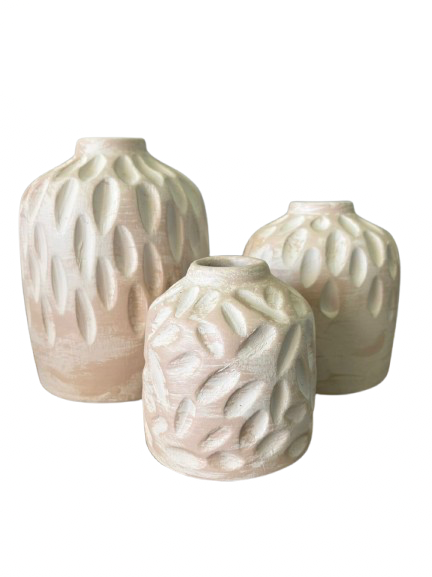 Calla Trio Pottery Vases 0
