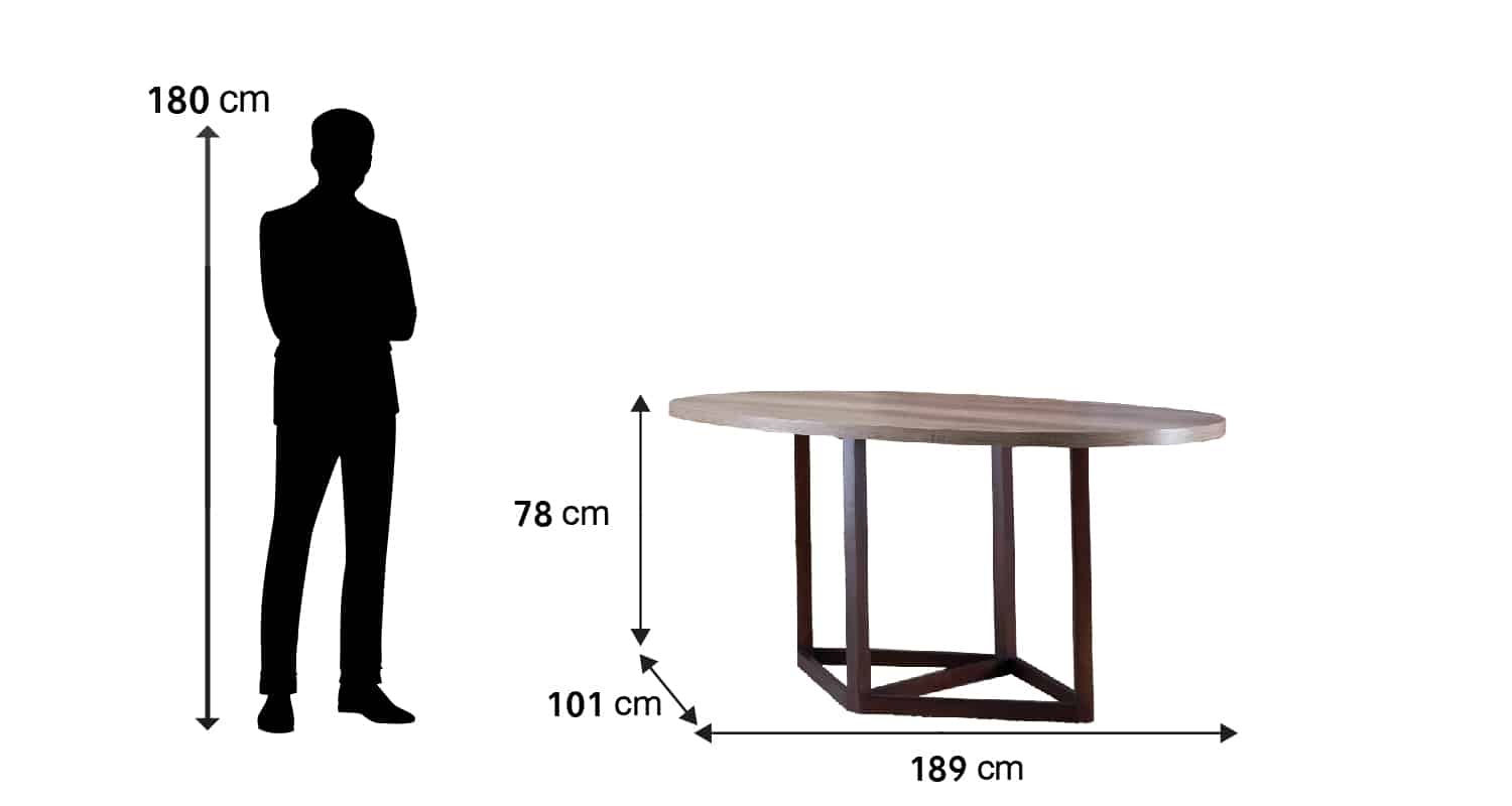 Ovi Natural Wood Dining Table With Sturdy Beech Wood Legs 2