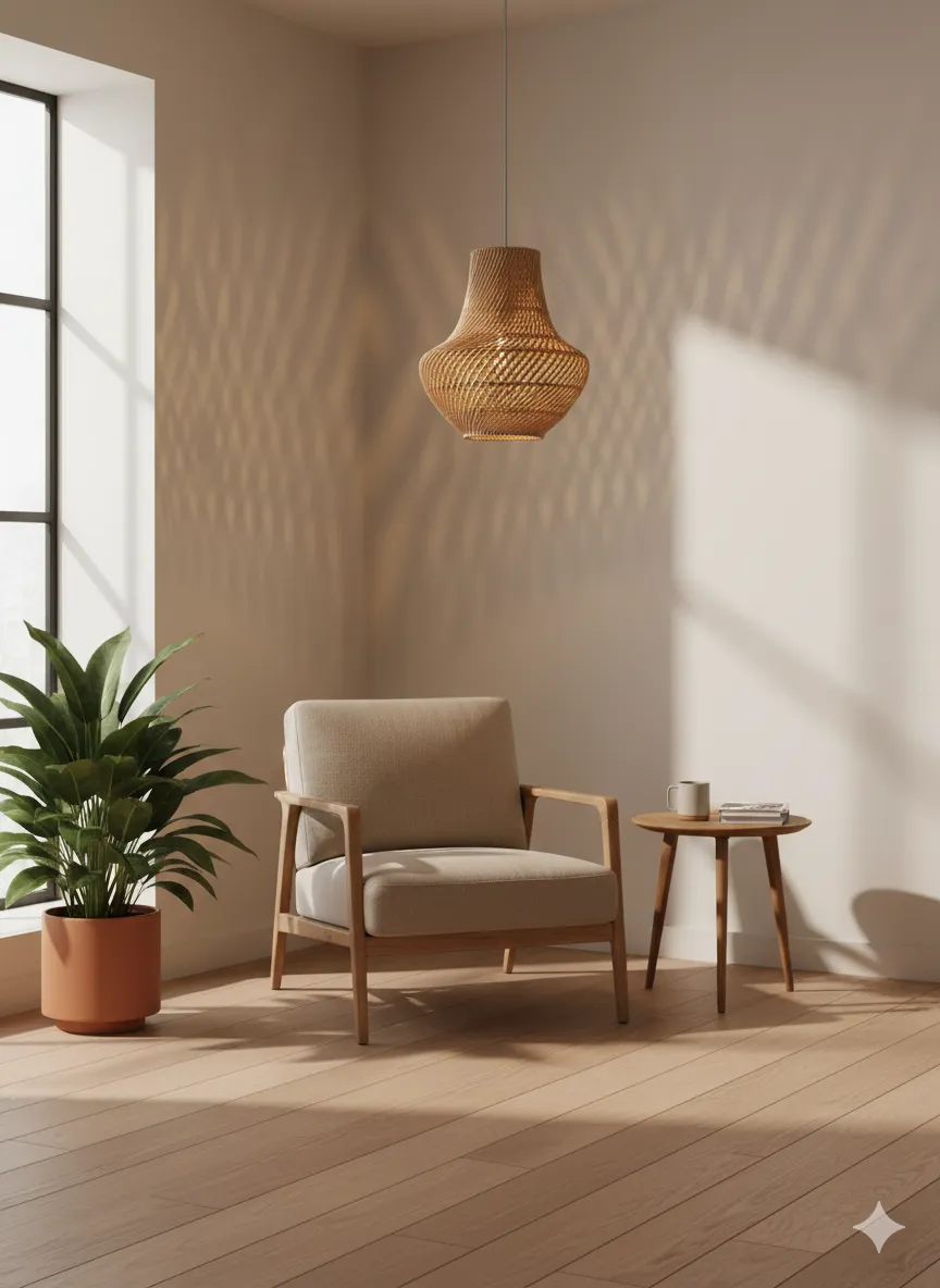 Robyn Modern Ceiling Lamp Bamboo YLM041 2