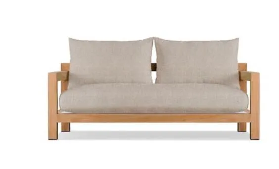 Outdoor Sofa With Wooden Frame 180 0