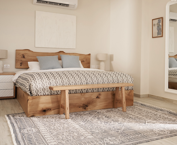 Dale Natural Oak Wood Bench – Timeless Minimalist Design 6