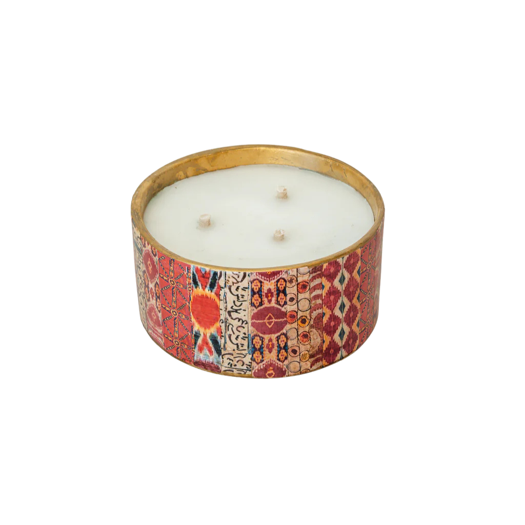 Red Collage Candle Holder – Stylish Touch for Contemporary Interiors 0
