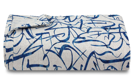 Calligraphy Linen Tablecloth 0