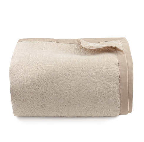 Beige Jacquard Bedspread 0