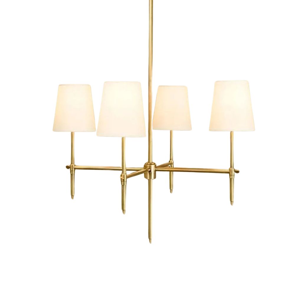 Maisy Chandelier - White & Gold - YL006 image