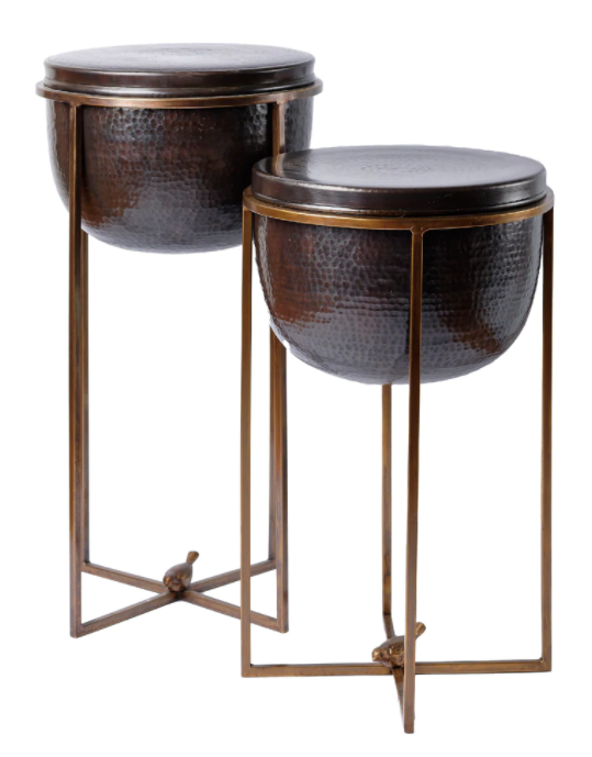 Bondoka Table - Small - Premium Brass - Round Design 0
