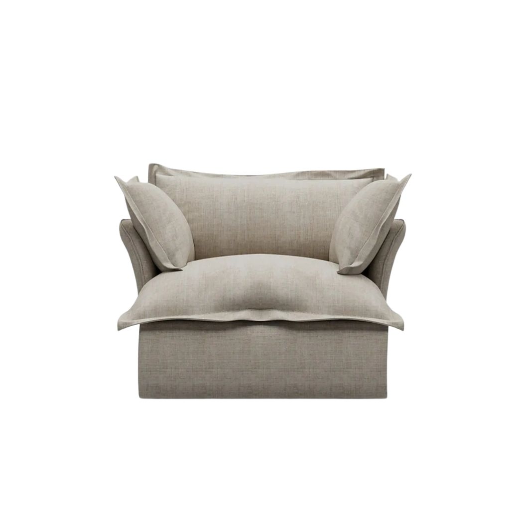 Haven Armchair In Beech Wood & Fully Upholstered Body 0