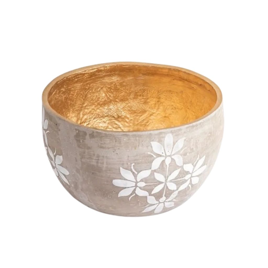 Floral Grey Pot 0