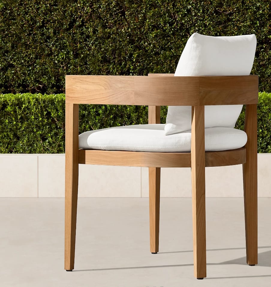 Curve Dining Chair - Swedish Wood - Waterproof Fabric 1