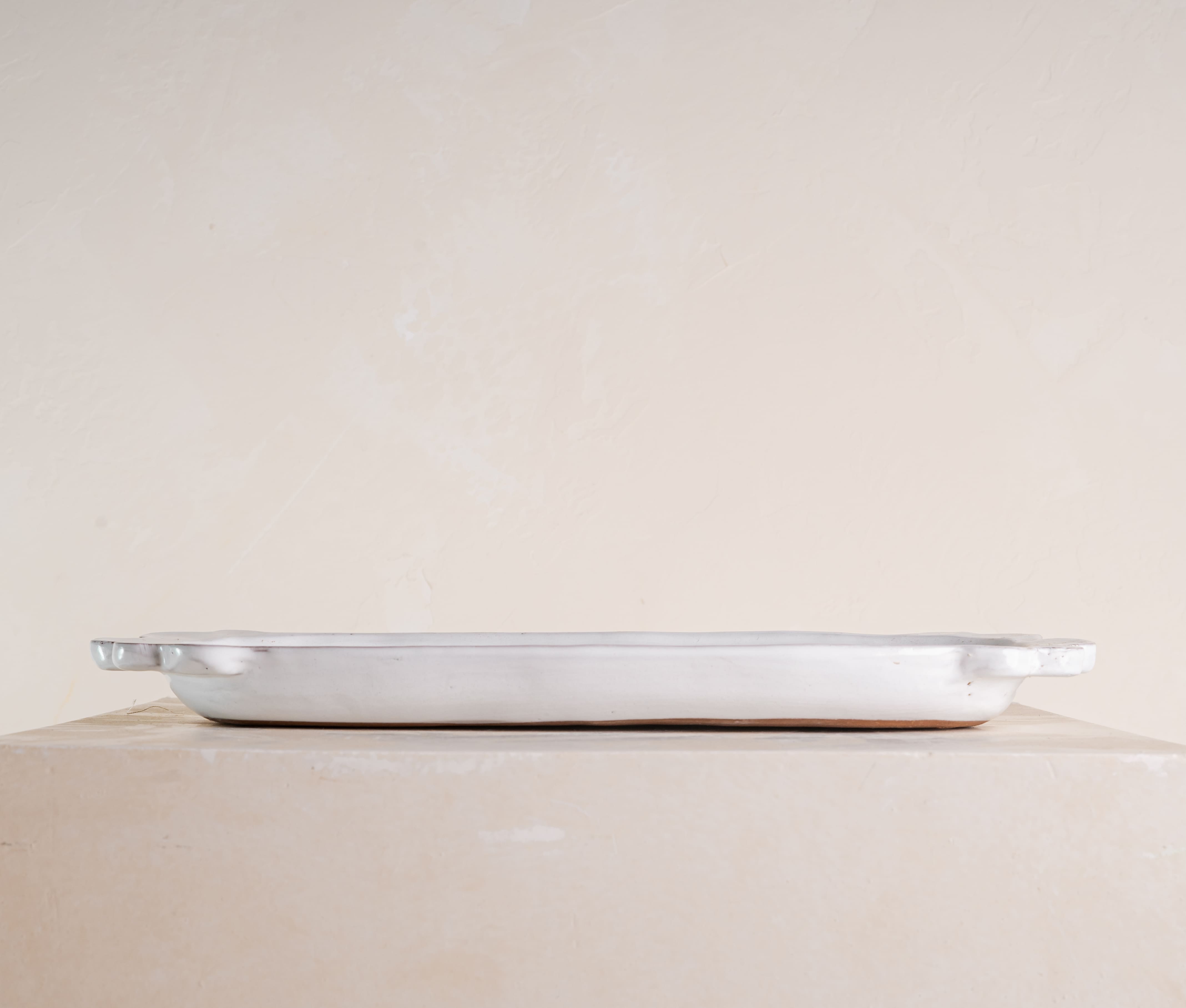 Chinka Flat Serving in White 1