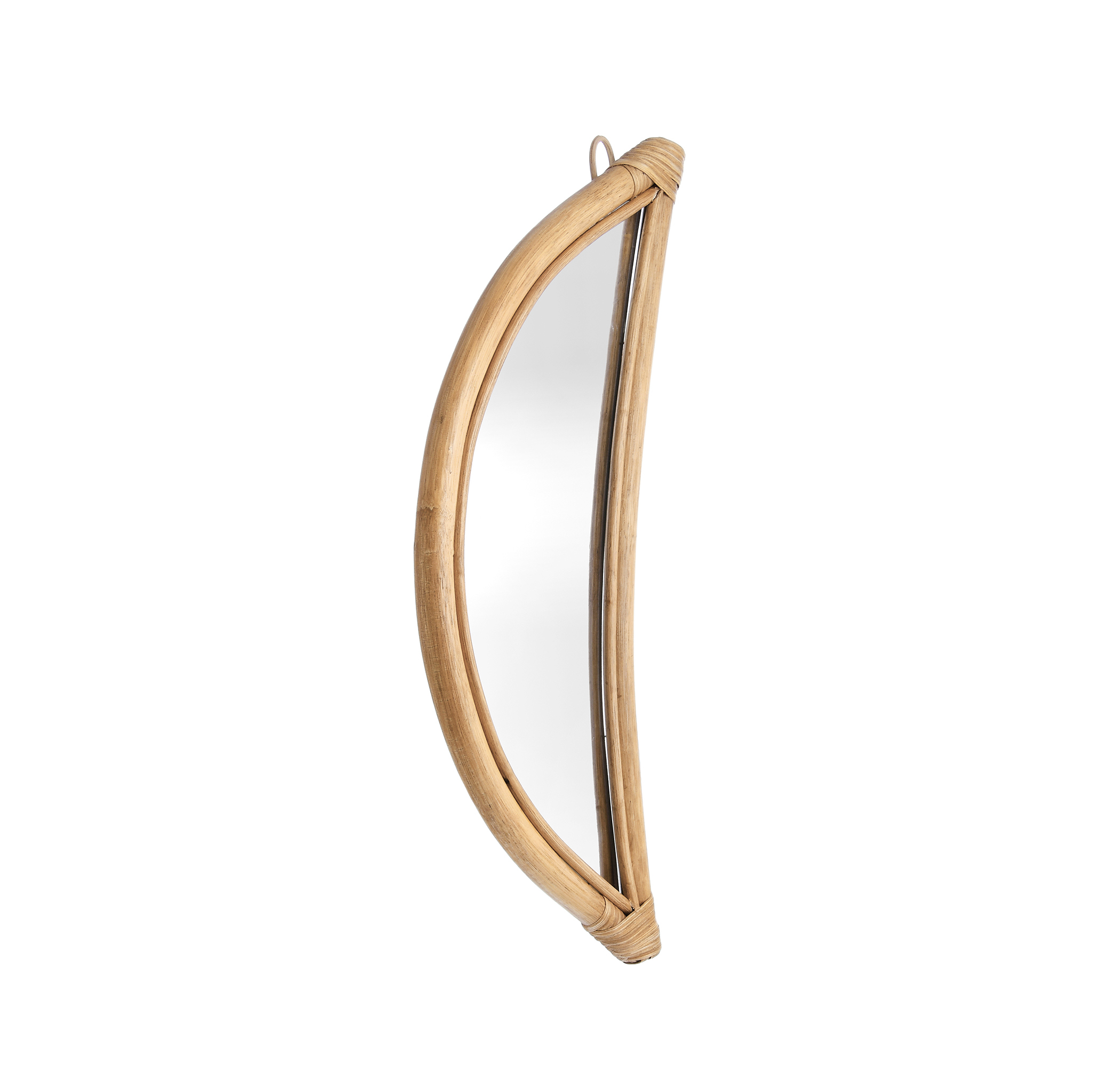 Luna Bamboo Half-Moon Wall Mirror 1
