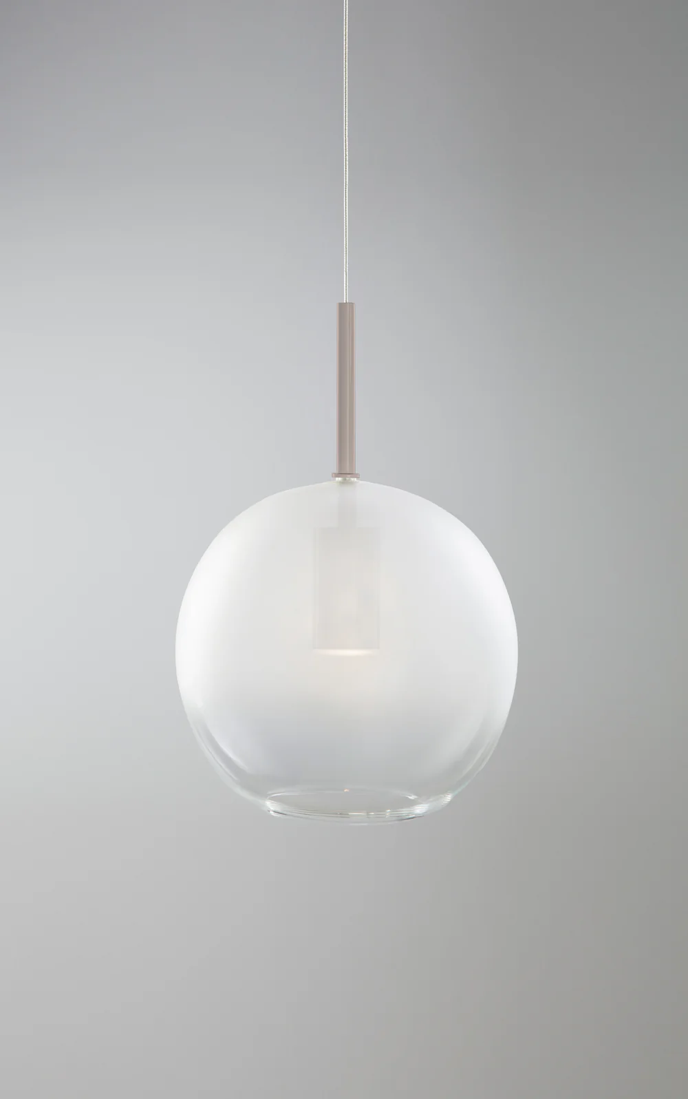 Blow Frosted Suspension - Downlight - Large - Hushed Taupe 0